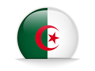 Image showing Algeria Flag Glossy Button