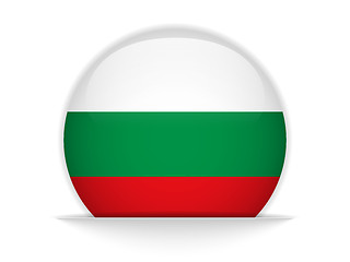 Image showing Bulgaria Flag Glossy Button