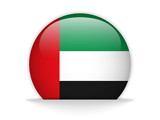 Image showing Emirates Flag Glossy Button