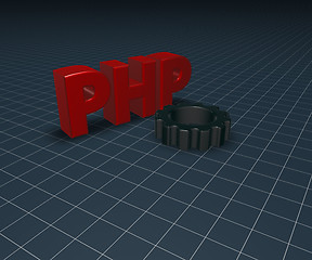 Image showing php tag and cogwheel