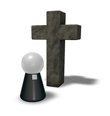 Image showing pastor and christian cross