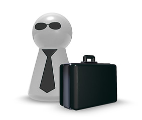 Image showing agent with case