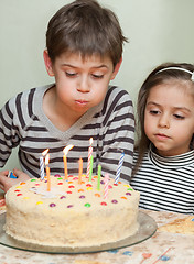 Image showing Children at birthday party