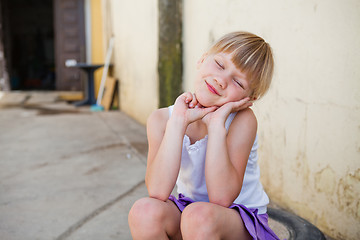 Image showing Portrait of young girl