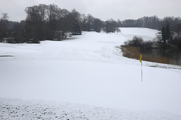 Image showing Winter golf