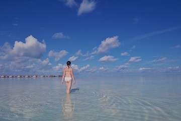 Image showing happy woman at summer