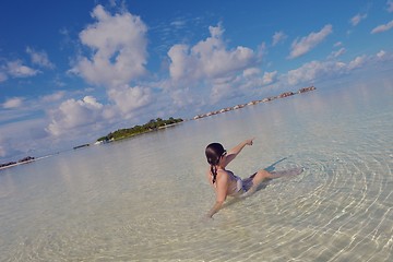 Image showing happy woman at summer