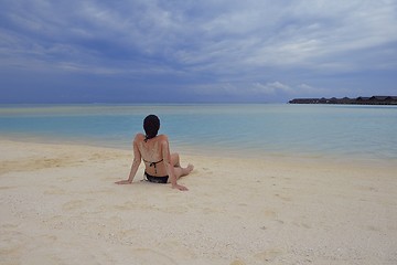 Image showing happy woman at summer