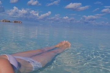 Image showing happy woman at summer