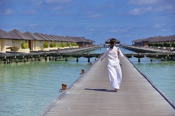 Image showing happy woman at summer