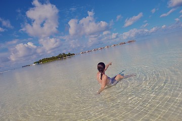 Image showing happy woman at summer