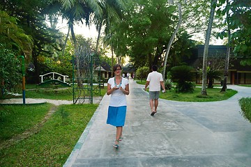 Image showing happy woman at summer