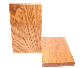 Image showing Two wooden plank close-up