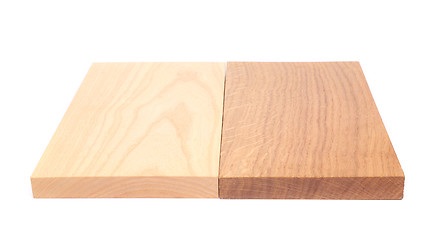 Image showing Two boards (elm, oak)