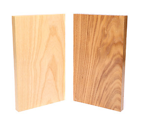 Image showing Two wooden plank close-up