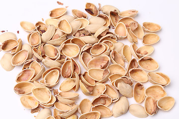 Image showing Many pistachio shells