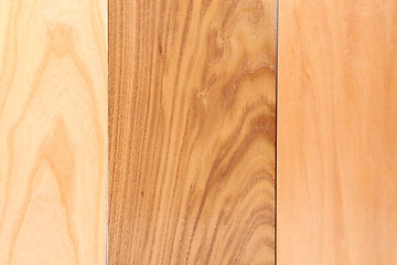 Image showing Three wooden plank close-up