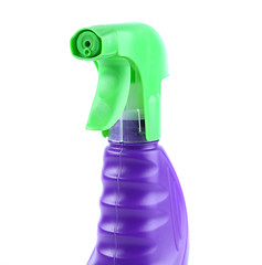 Image showing Spray from a bottle of cleaner