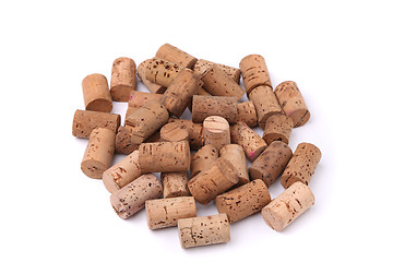 Image showing Bunch of wine corks