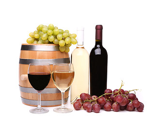 Image showing Wine composition