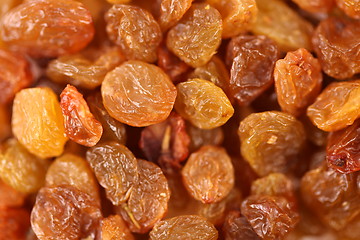 Image showing Golden raisins background