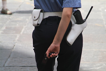 Image showing police woman