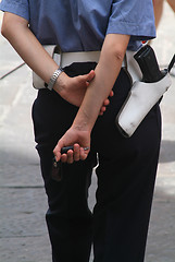 Image showing police woman