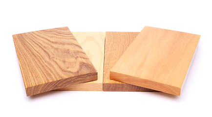 Image showing Four wooden plank close-up