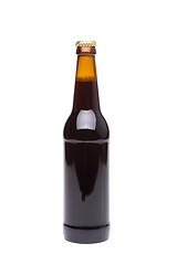 Image showing Bottle of beer on white background.