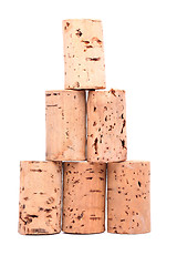 Image showing Bottle corks - pyramid