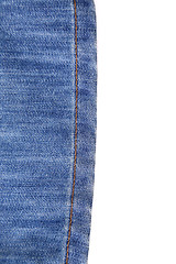 Image showing Wrinkled blue jean frame