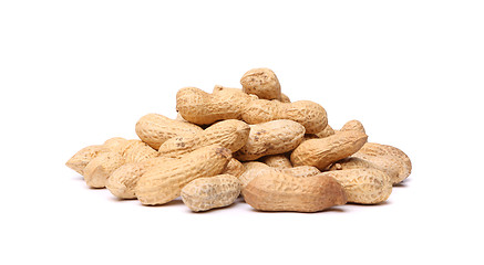 Image showing Handful of peanuts