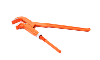 Image showing Orange wrench isolated