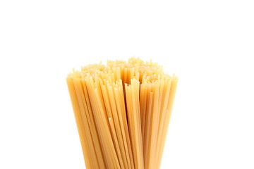 Image showing Bunch of spaghetti  isolated on white background