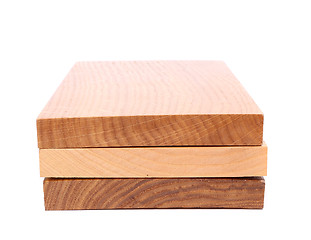 Image showing Three wooden plank close-up