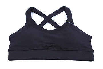 Image showing A black sports bra.