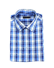 Image showing A plaid shirt isolated