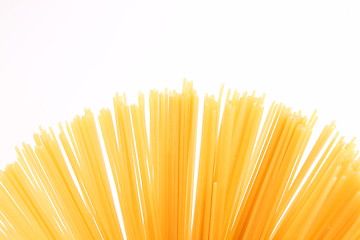 Image showing Fantail of spaghetti  isolated on white background