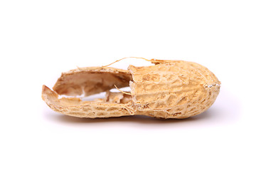 Image showing A peel of peanut close-up