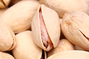 Image showing shelled pistachio close-up