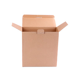 Image showing Empty cardboard box isolated