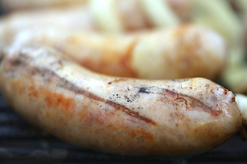 Image showing BBQ sausage close-up