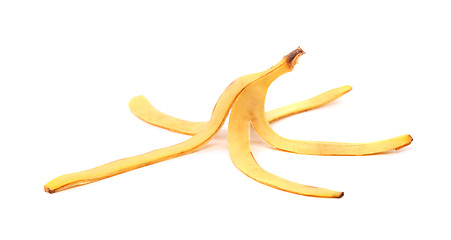 Image showing A banana skin