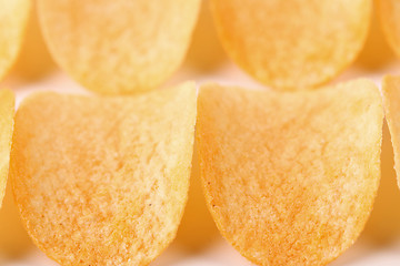 Image showing Close-uppotato chips