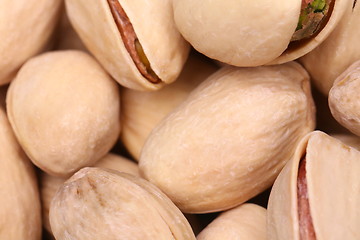 Image showing shelled pistachio close-up