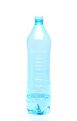 Image showing Plastic bottle of drinking water on white