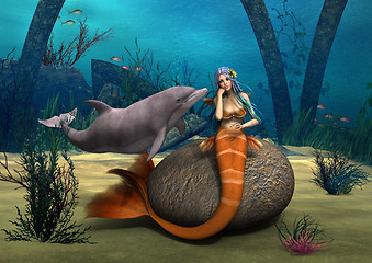 Image showing Sad Mermaid