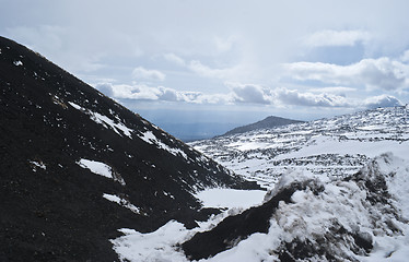 Image showing view of Etna volcano.