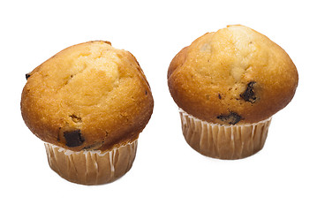 Image showing chocolate muffin isolated