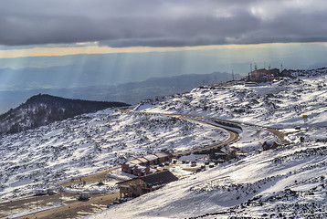 Image showing etna volcano. sky resort